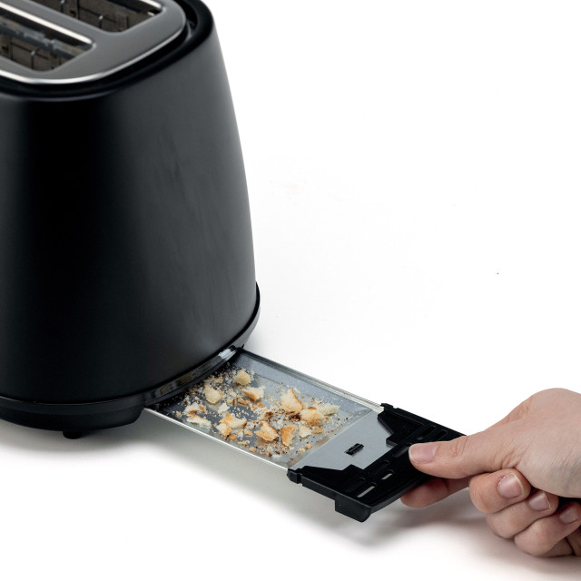 Kenwood Elementa Stainless Steel 2-Slice Toaster, 930W - Black detail