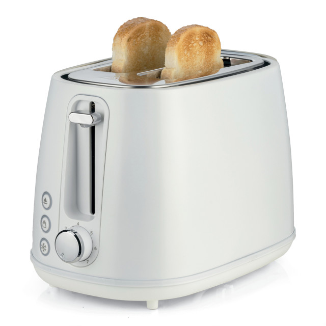 Kenwood Elementa Stainless Steel 2-Slice Toaster, 930W - White angle