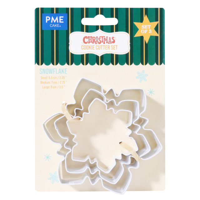 PME Christmas Snowflakes Cookie Cutters, Set of 3