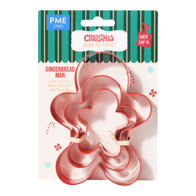 PME Christmas Gingerbread Cookie Cutters, Set of 3
