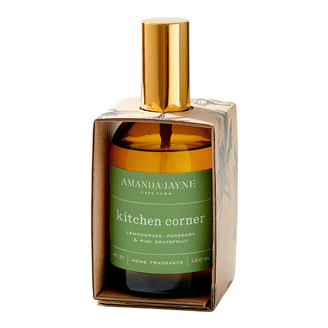 Amanda Jayne Kitchen Corner Lemongrass, Rosemary & Pink Grapefruit Home Fragrance, 100ml
