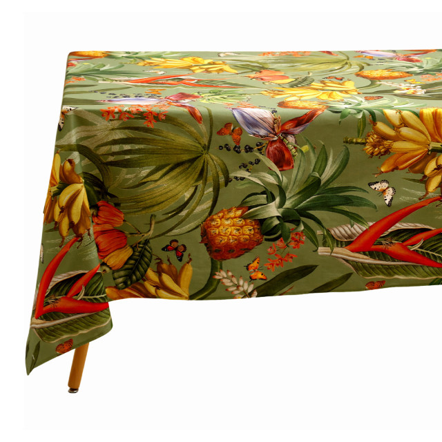 DSA Botanica Tropicana Sage Green Tablecloth - 8-Seater