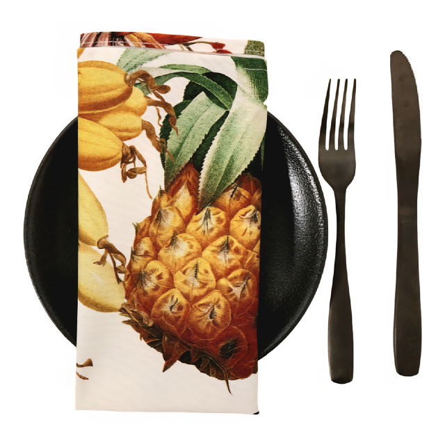 DSA Botanica Tropicana Napkins, Set of 6 - White detail