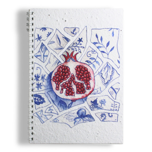 Growing Paper Pomegranate Notebook