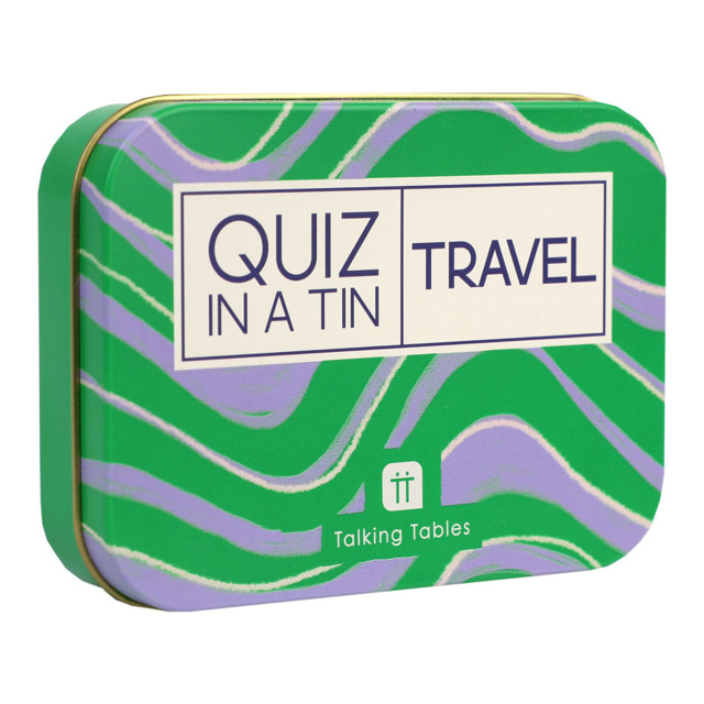 Talking Tables Quiz in a Tin Travel Trivia Game