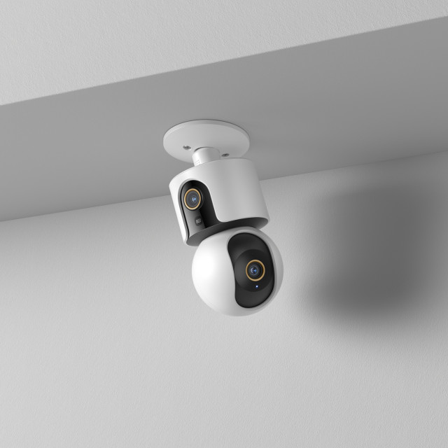Xiaomi C500 Smart Dual Security Camera mounted on the wall