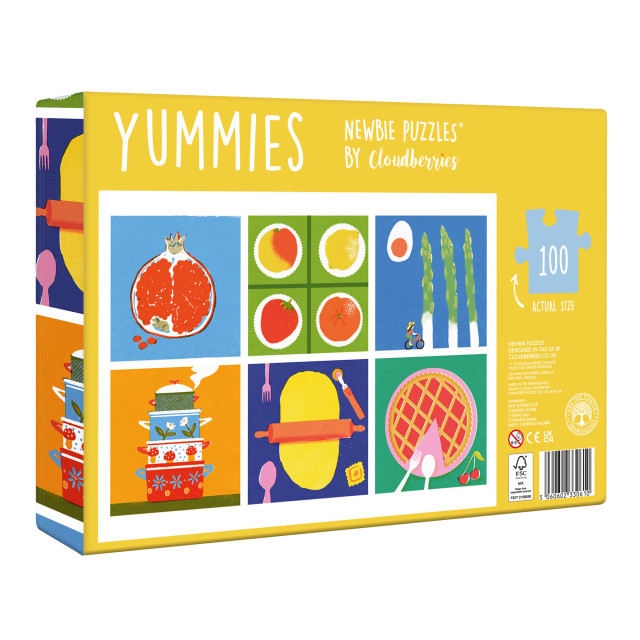 Cloudberries Yummies Kids Jigsaw 100-Piece Puzzle packaging