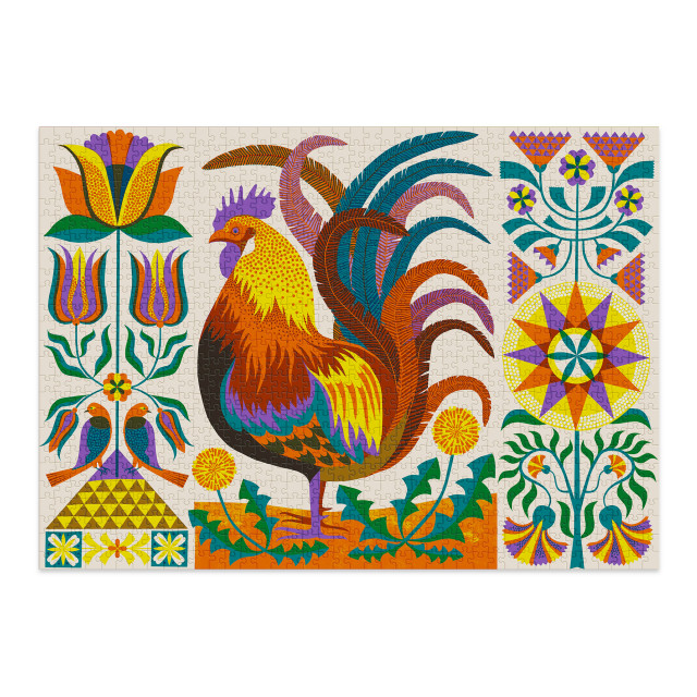 Cloudberries Rooster Jigsaw 1000-Piece Puzzle