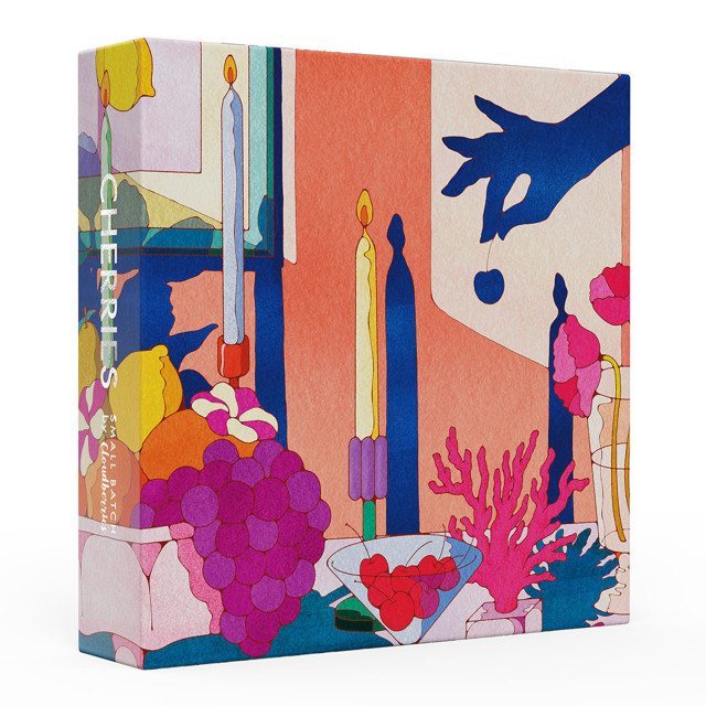 Cloudberries Cherries 1000-Piece Puzzle packaging