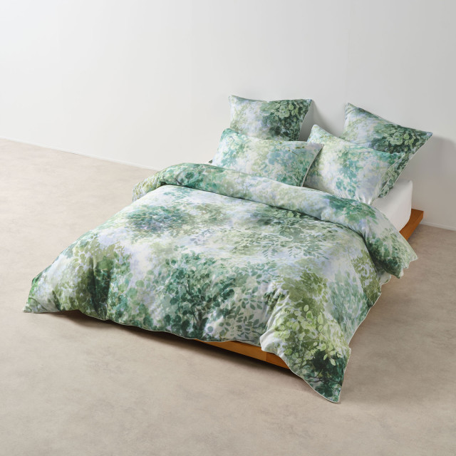 Linen House Treetop Emerald Duvet Cover Set - Queen