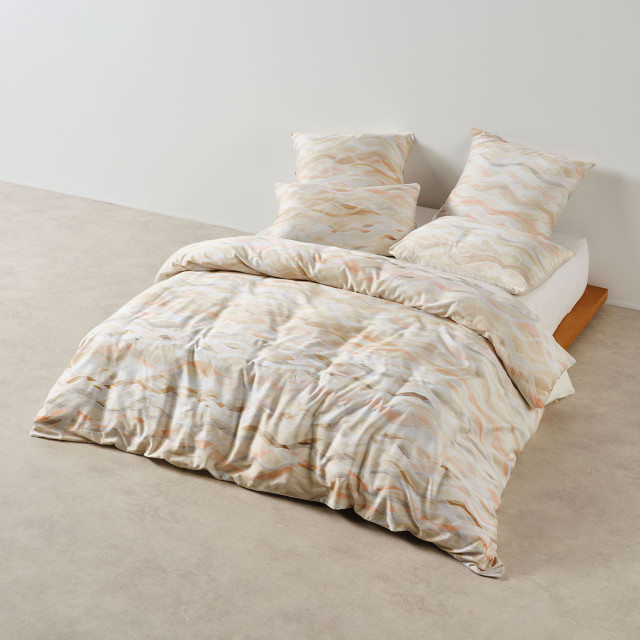 Linen House Currumbin Peach Duvet Cover Set - Double