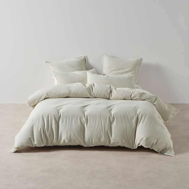 Linen House Macey Artichoke Duvet Cover Set - Queen