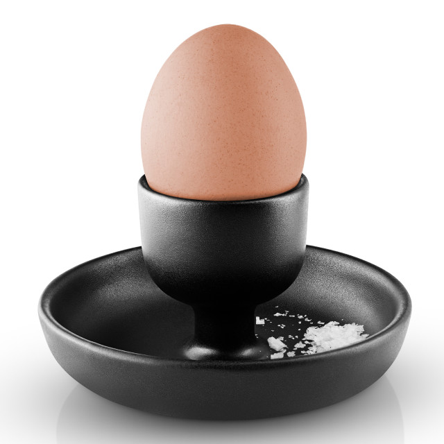 Eva Solo Nordic Kitchen Egg Cups, Set of 2 detail with an egg