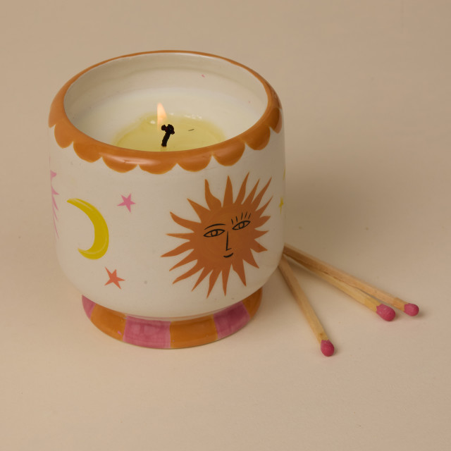 Paddywax Adopo Orange Blossom Ceramic Scented Candle, 226g