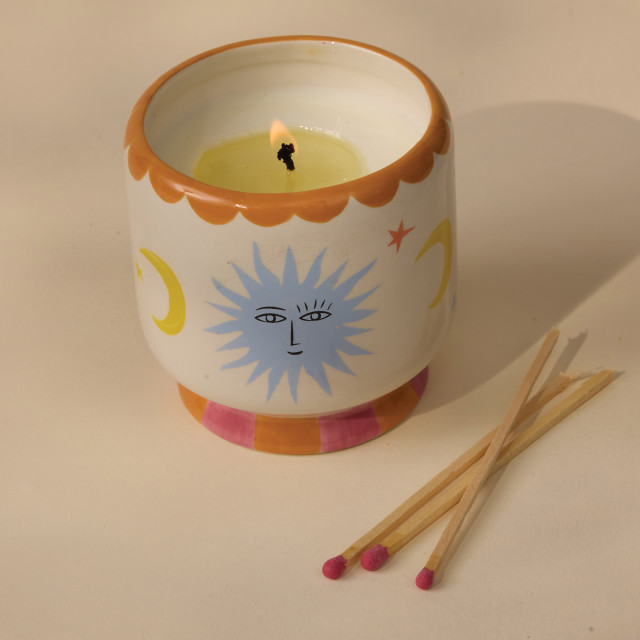 Paddywax Adopo Orange Blossom Ceramic Scented Candle, 226g