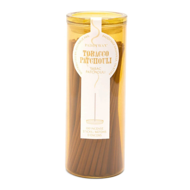 Paddywax Tobacco Patchouli Incense Sticks, 100-Piece
