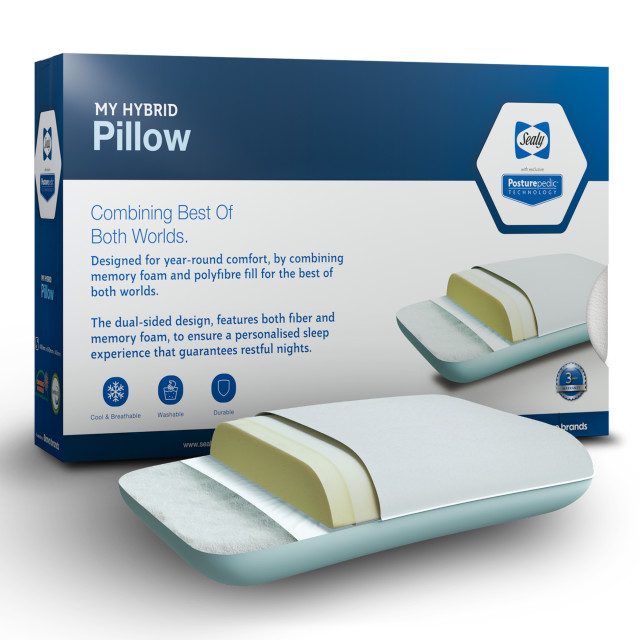 Sealy My Hybrid Memory Foam & Polyfibre Pillow