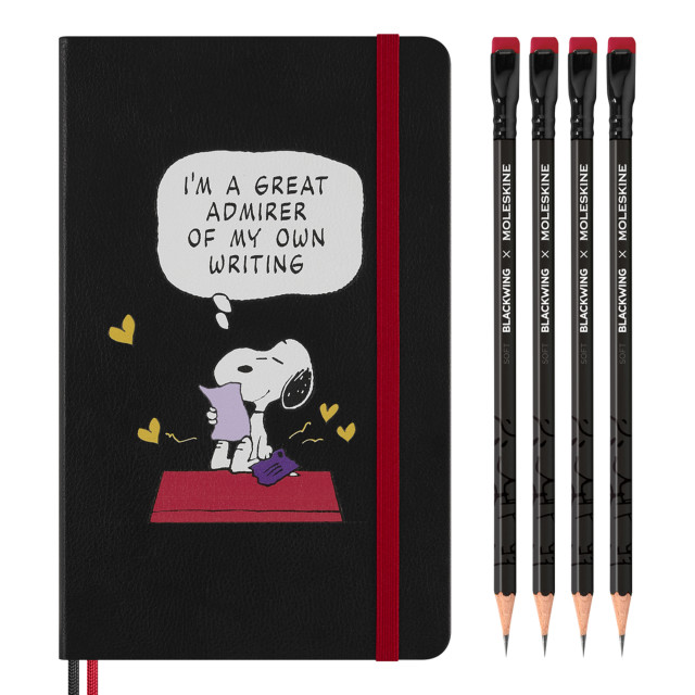 Moleskine Peanuts Notebook & Blackwing Pencils Set