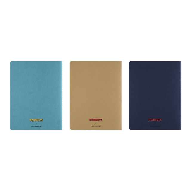 Moleskine Peanuts XL Cahier Journals, Set of 3 angle