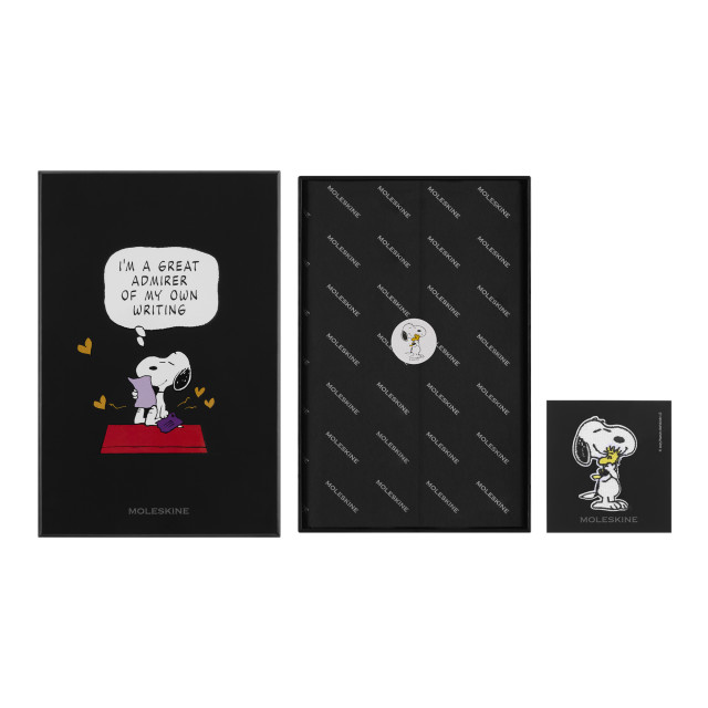 Moleskine Peanuts Large Black Hardcover Notebook packaging