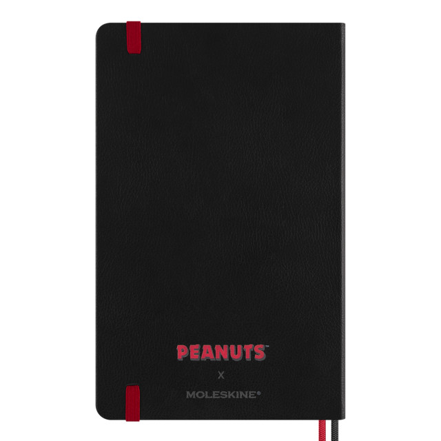 Moleskine Peanuts Large Black Hardcover Notebook angle
