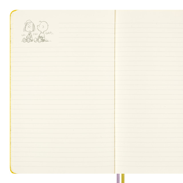 Moleskine Peanuts Large Yellow Hardcover Notebook detail