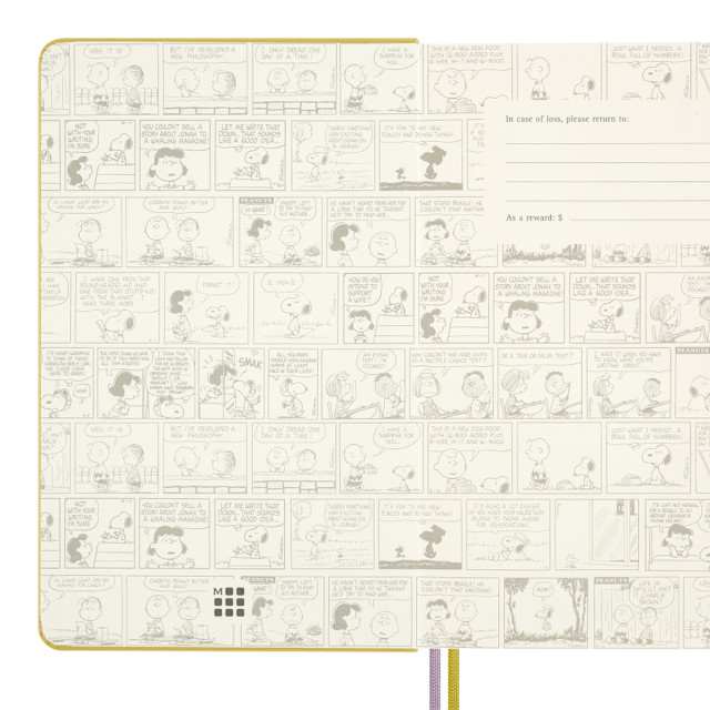 Moleskine Peanuts Large Yellow Hardcover Notebook detail