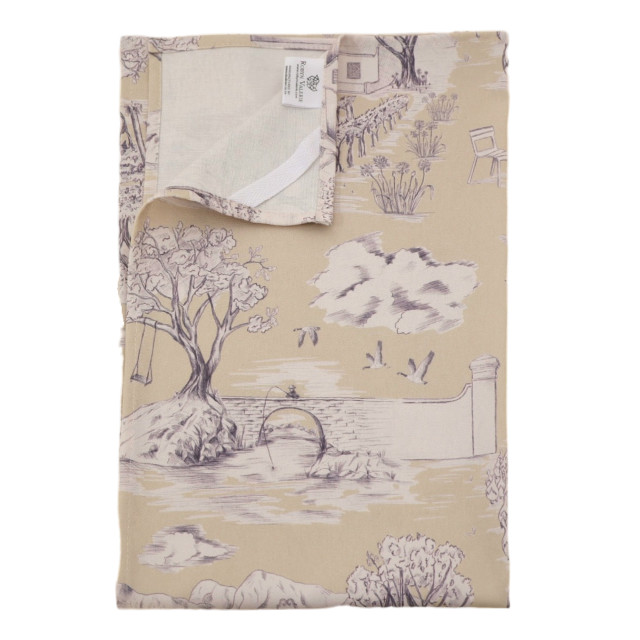 DSA Robyn Valerie Toile Du Cap Tea Towel - Sandy