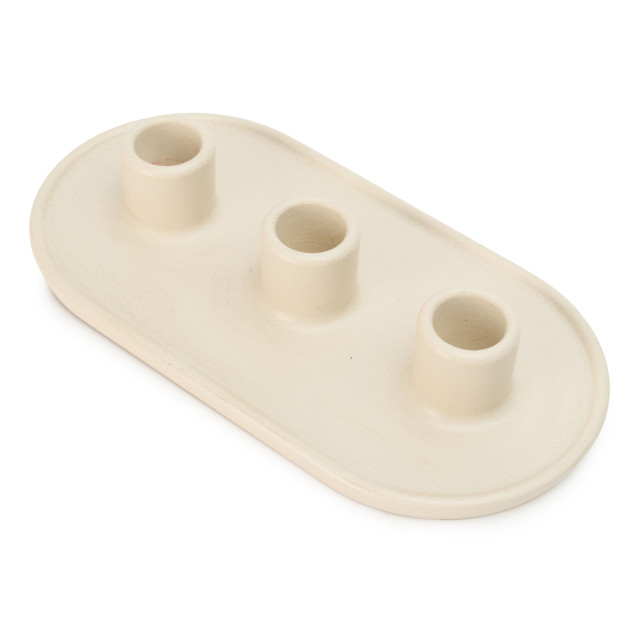 Alkaline Multi Dinner Candle Holder - Nude