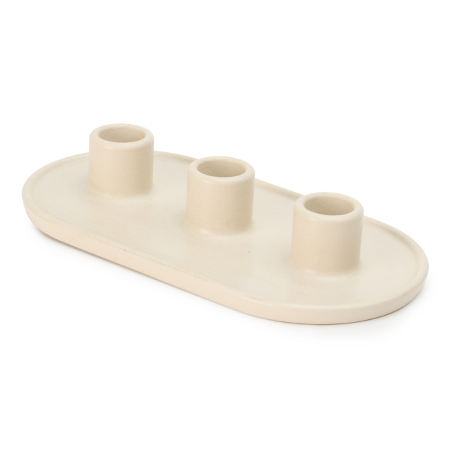 Alkaline Multi Dinner Candle Holder - Nude