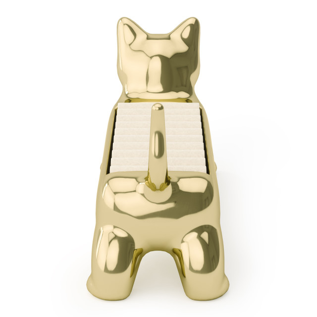 Umbra Ali Ring Holder - Brass angle