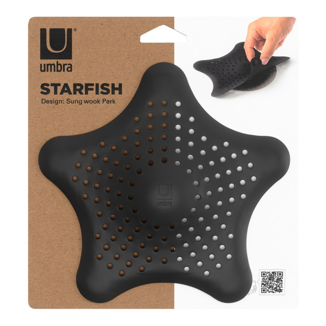 Umbra Starfish Hair Catcher - Black packaging