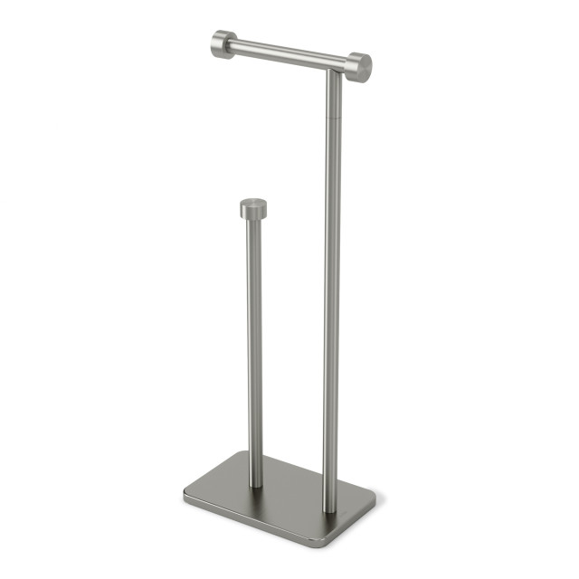 Umbra Cappa Toilet Paper Holder & Reserve - Nickel