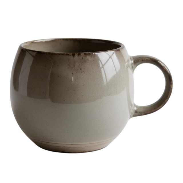 Humble & Mash Ombre Glazed Mug, 480ml - Stone Grey
