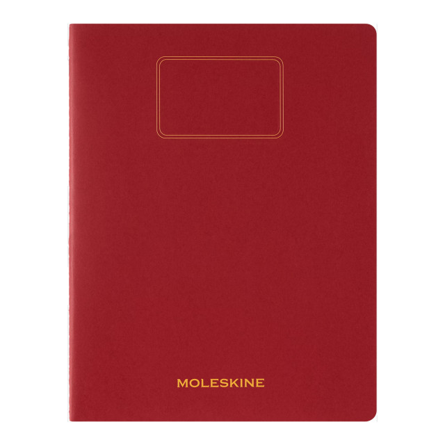 Moleskine XXL Student Cahier Ruled Journals, Set of 3 - Red detail