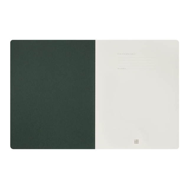 Moleskine XXL Student Cahier Plain Journals, Set of 3 - Myrtle Green detail