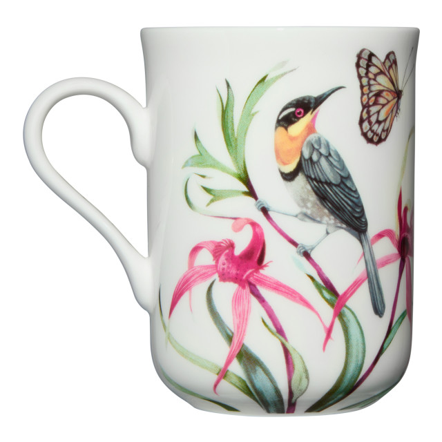 Maxwell & Williams Eloise Short Lyric Mug, 330ml - Spinebill Honeyeater angle