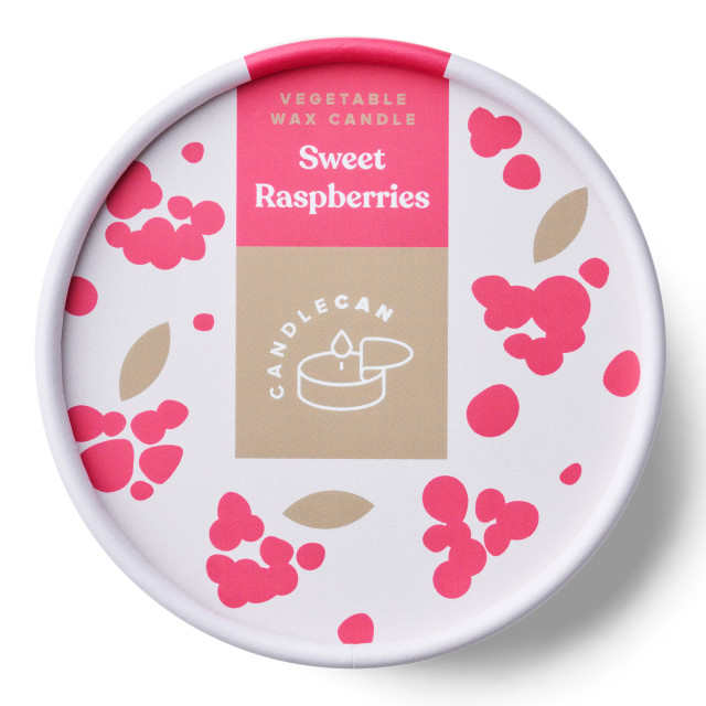 CandleCan Sweet Raspberries Scented Candle angle