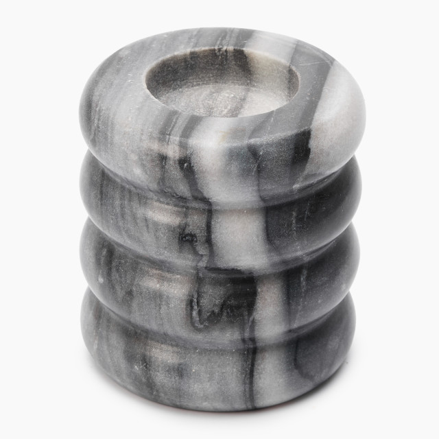 Thread Office Grey Marble Dual Candle Holder