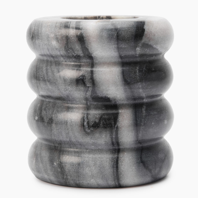Thread Office Grey Marble Dual Candle Holder