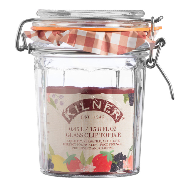Kilner Facetted Clip Top Jar - 450ml packaging