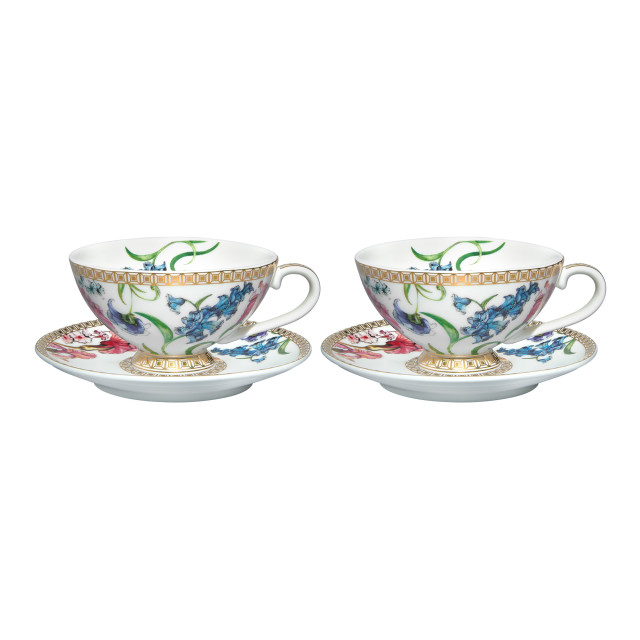 Maxwell & Williams Estelle Michaelides Mystique Espresso Cup & Saucers, Set of 4