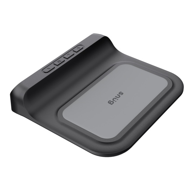 Snug Wireless Charger Pad with Clock, 15W angle