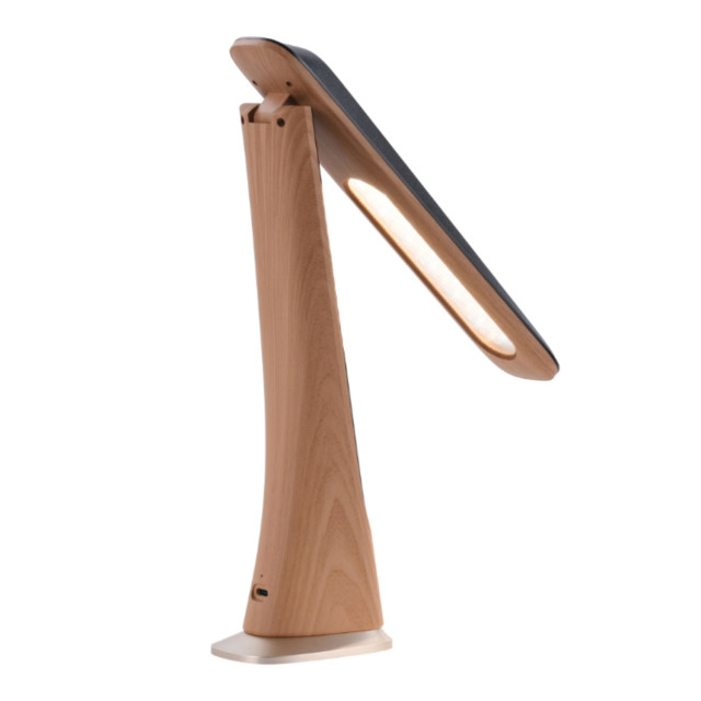 Snug Foldable LED Desk Lamp with Clock angle