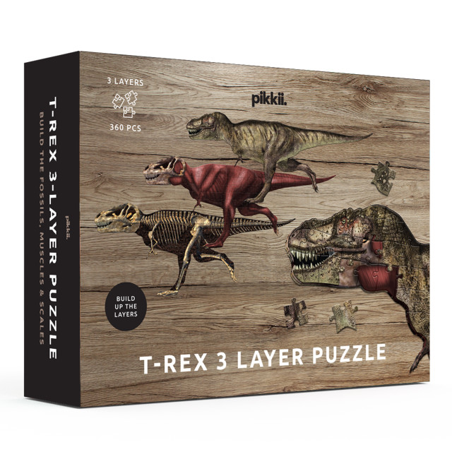 Pikkii T-Rex Layer Puzzle, 360-Piece angle