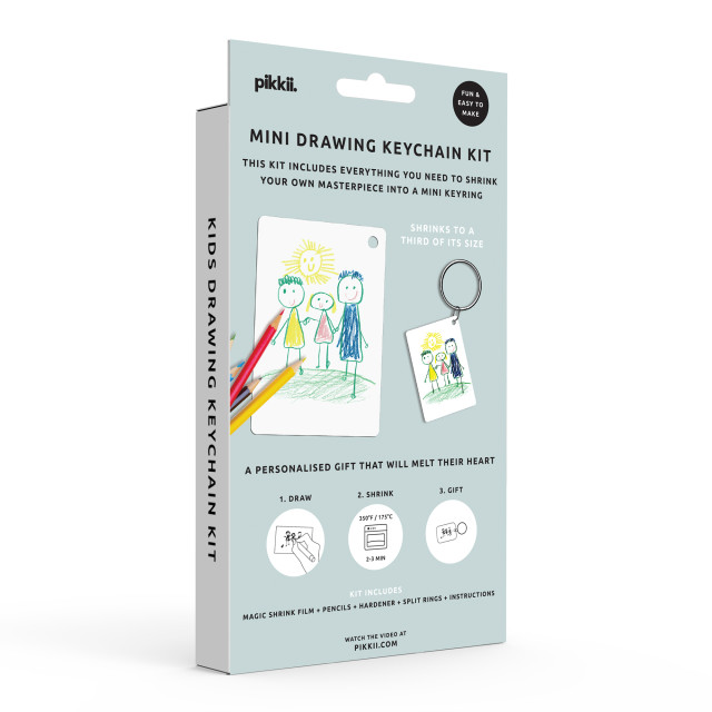 Pikkii Masterpiece Drawing Keychain Shrink Kit angle