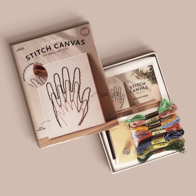 Pikkii Our Hands Stitch Canvas Kit