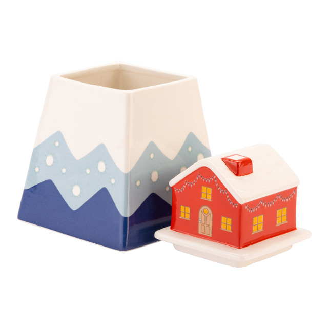 Cath Kidston Christmas Journey Storage Jar angle