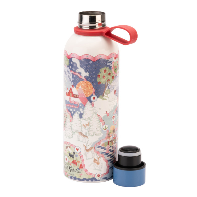 Cath Kidston Christmas Journey Stainless Steel Bottle, 475ml angle