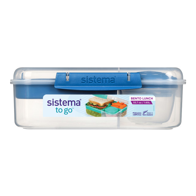 Sistema Bento To Go Lunchbox, 1.65L - Blue angle